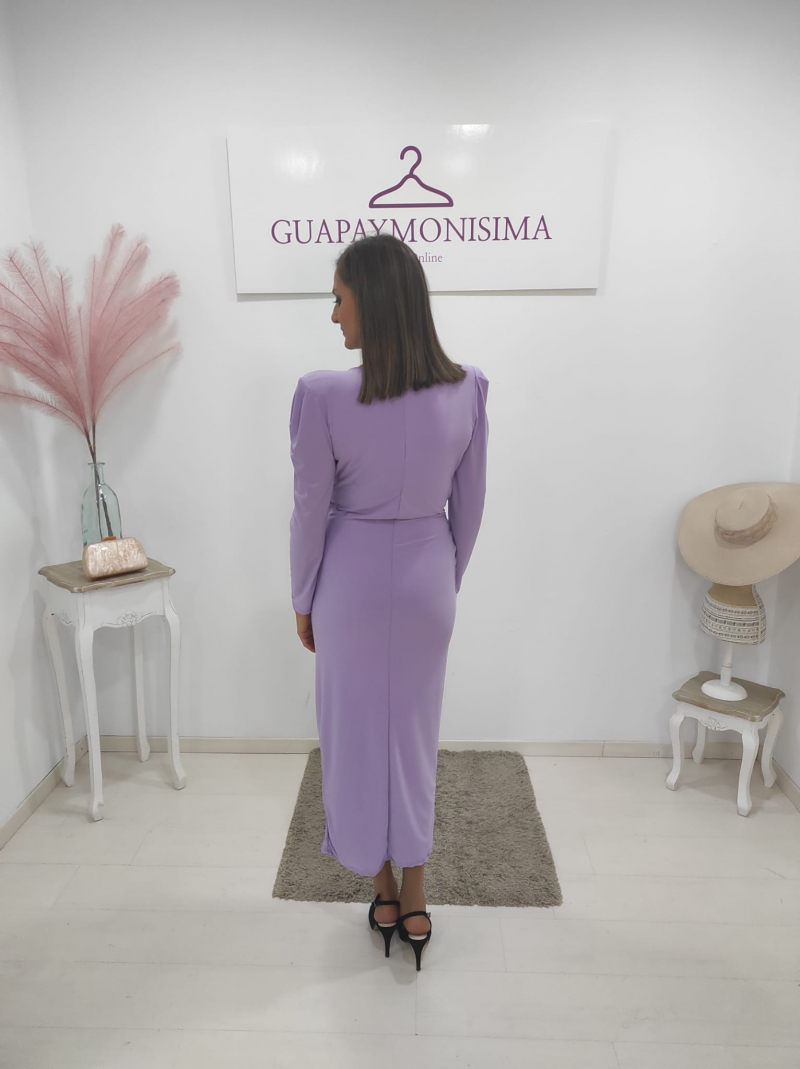 Vestido Carlina malva - Imagen 3