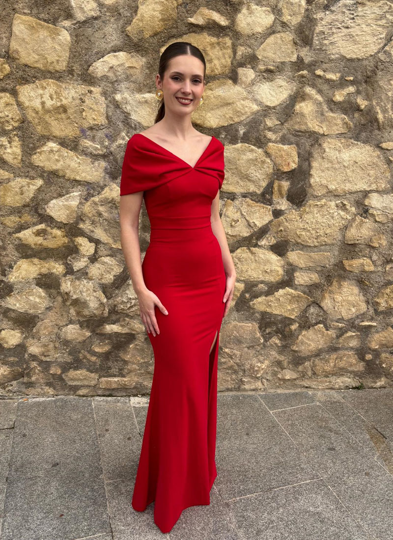 Vestido largo Camill Rojo