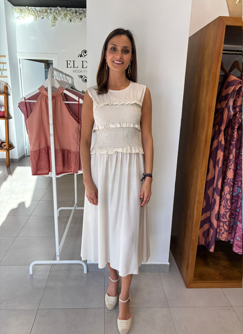 Vestido ref. 608 Beige